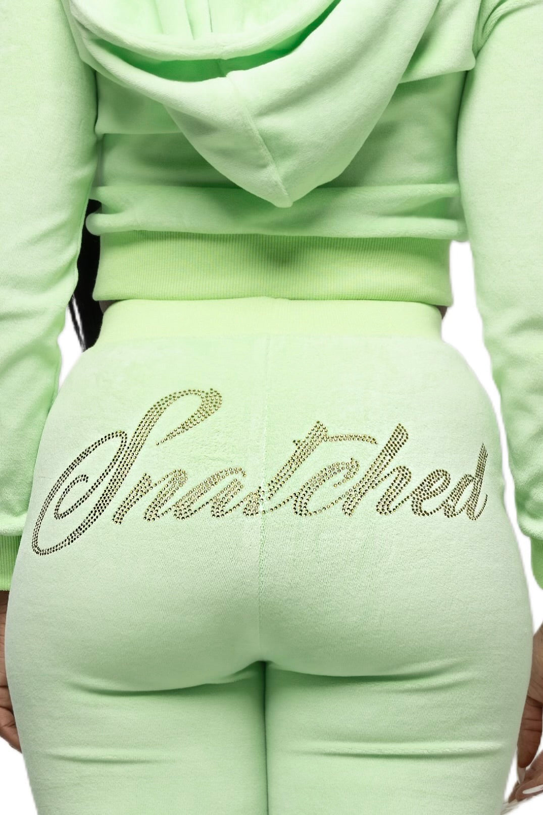 SOUR APPLE VELOUR PANT