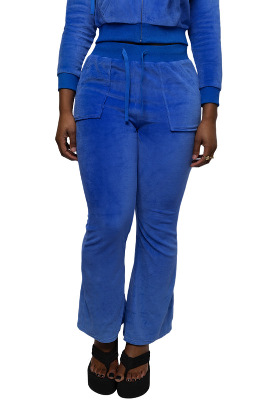 BERRY BLUE VELOUR PANT