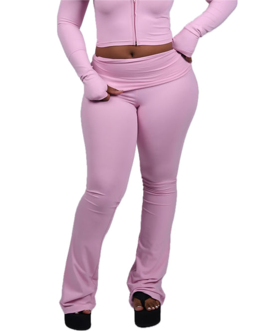 PETAL PINK FOLDOVER PANT