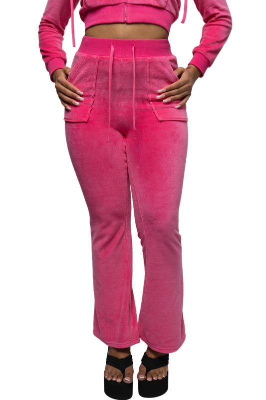 RASPBERRY VELOUR PANT